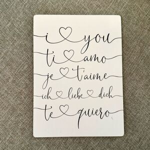 "I Love You” Different Languages Magnet